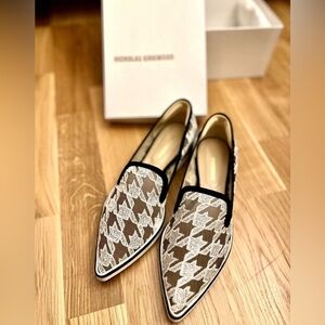 Nicholas Kirkwood | Lace Alona Loafers | 8/38.5 | White & Black